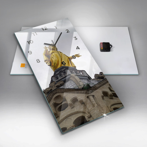 Zegar ścienny pionowy Posąg Matki Boskiej w Lyon