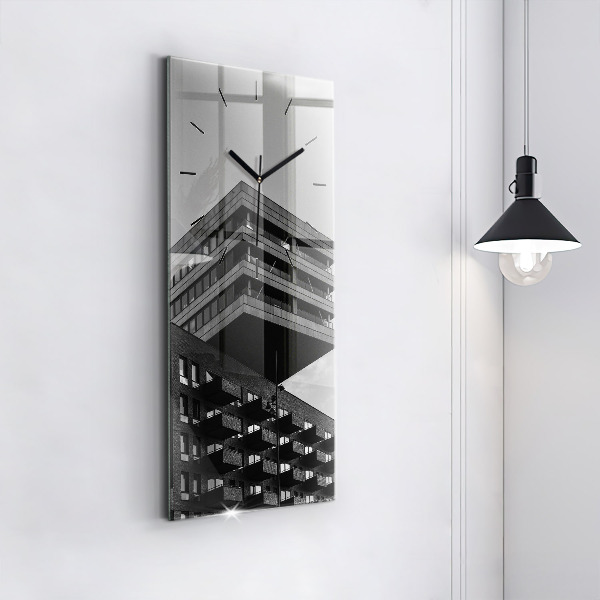 Zegar ścienny pionowy Architektura w Amsterdamie