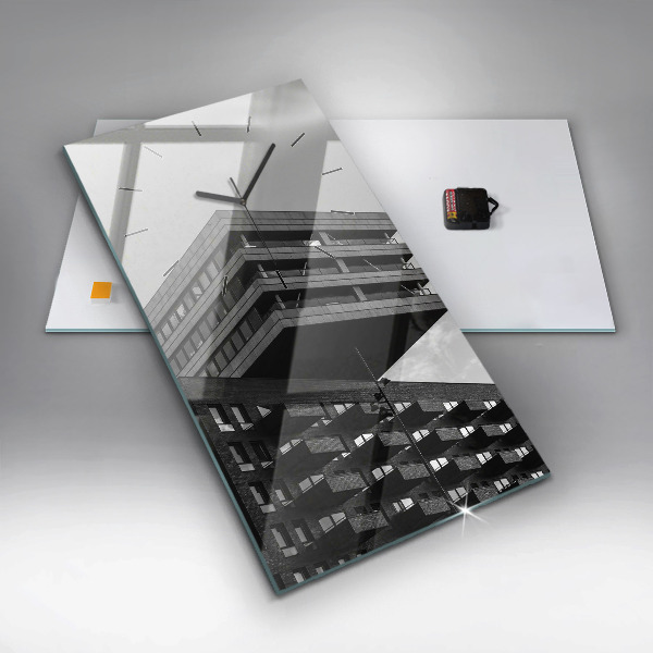 Zegar ścienny pionowy Architektura w Amsterdamie