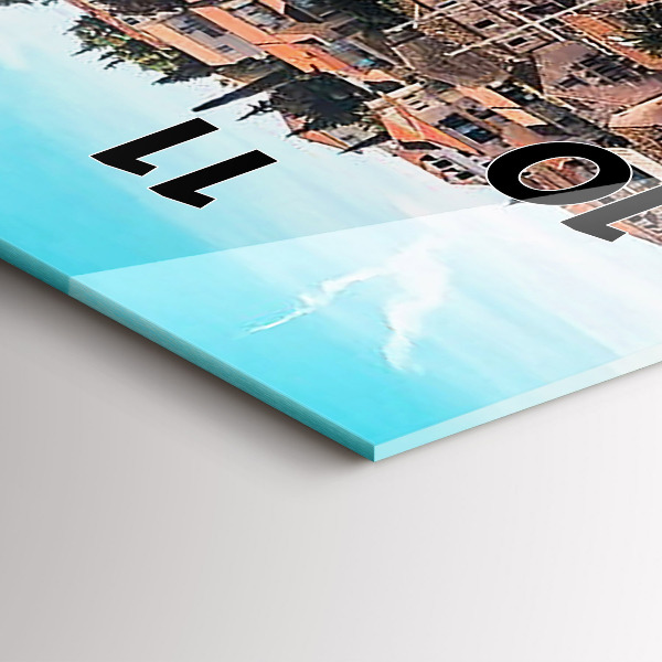 Zegar ścienny pionowy Łodzie w Chorwacji