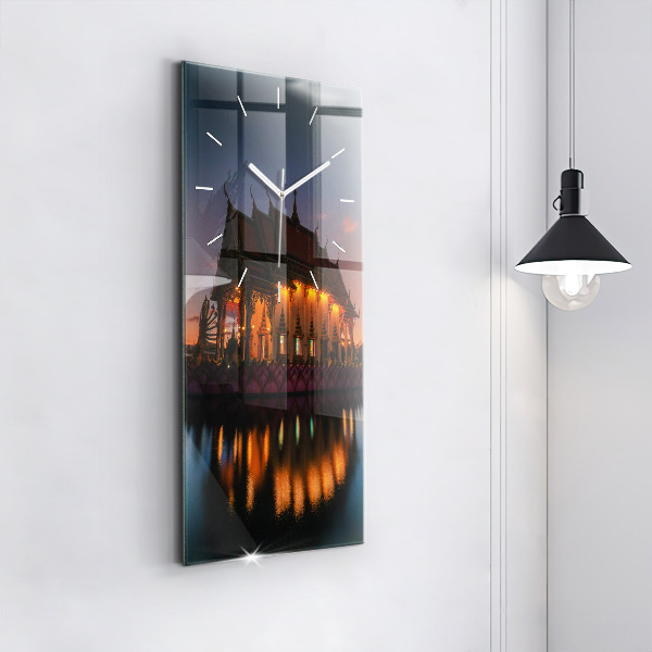 Zegar ścienny pionowy Świątynia w Bangkok