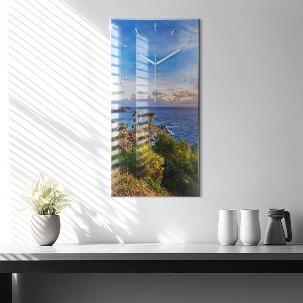 Zegar szklany pionowy Phuket w Tajlandii