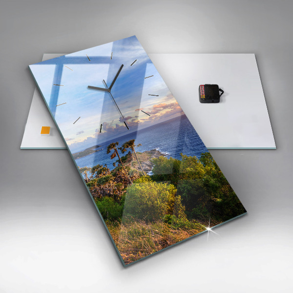 Zegar szklany pionowy Phuket w Tajlandii