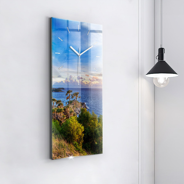 Zegar szklany pionowy Phuket w Tajlandii