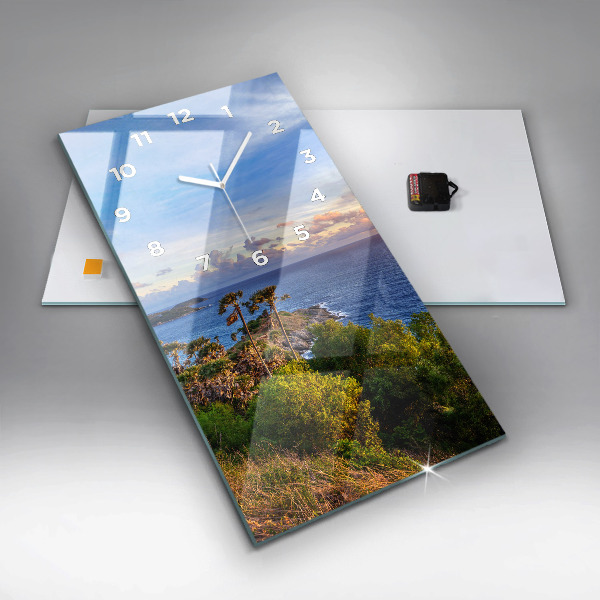 Zegar szklany pionowy Phuket w Tajlandii