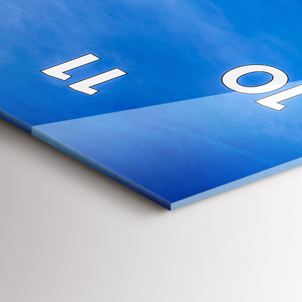 Zegar szklany pionowy Phuket w Tajlandii