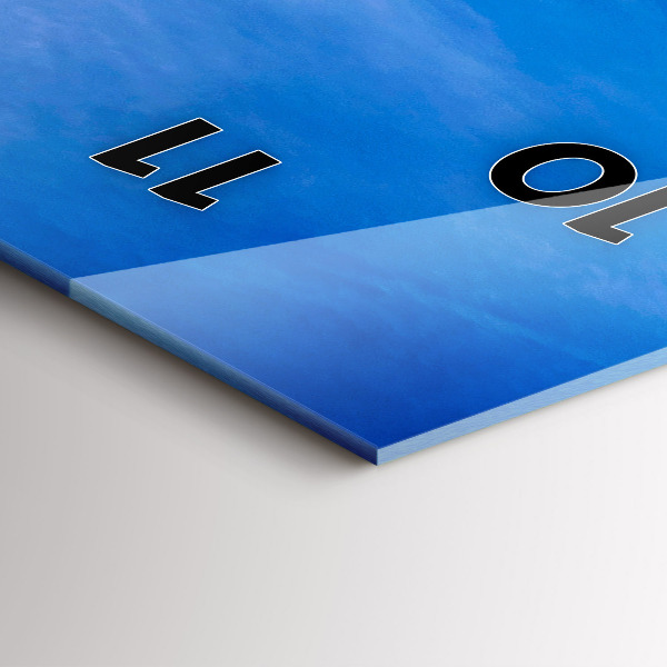 Zegar szklany pionowy Phuket w Tajlandii