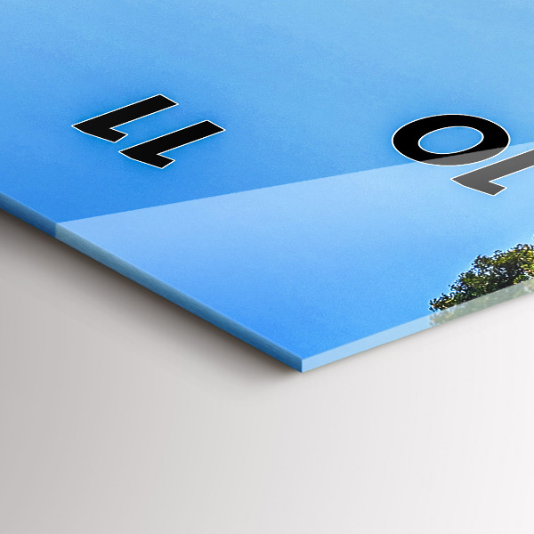 Zegar szklany pionowy Park Surat Thani Tajlandia