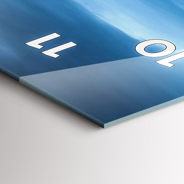 Zegar szklany pionowy Wodospad Gullfoss na Islandii