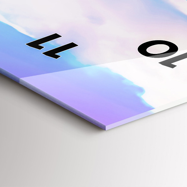 Zegar szklany pionowy Godafoss na Islandii