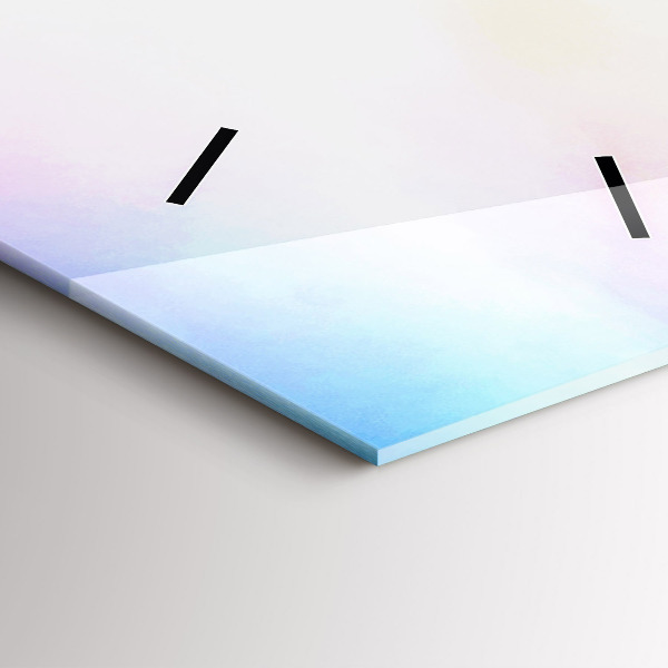 Zegar szklany pionowy Wodospad w Islandii