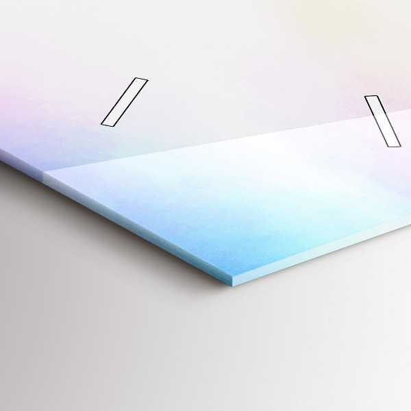 Zegar szklany pionowy Wodospad w Islandii