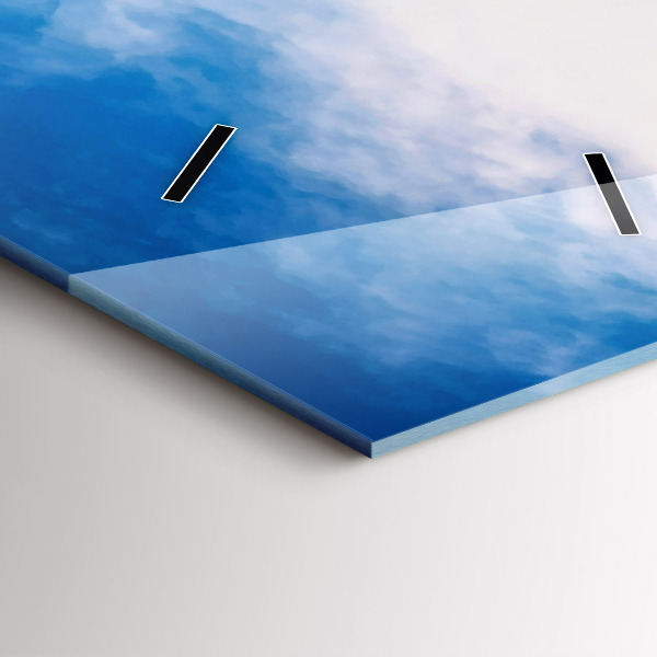 Zegar szklany pionowy Wodospad w Islandii