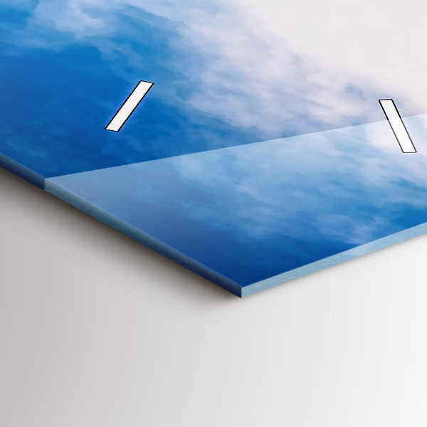 Zegar szklany pionowy Wodospad w Islandii