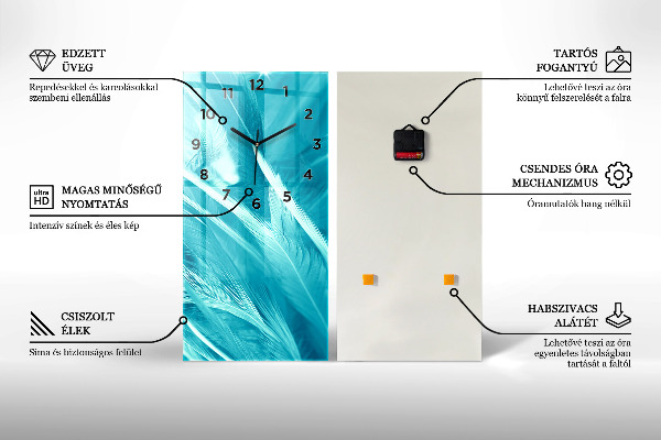 Zegar szklany pionowy Jezioro Jokulsarlon Islandia