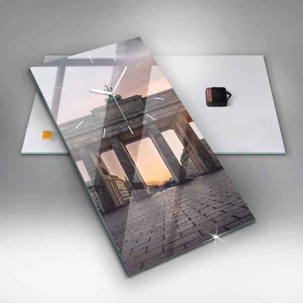 Zegar szklany pionowy Brama Brandenburska