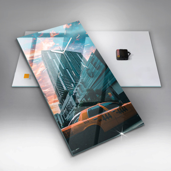 Zegar szklany pionowy Miami na Florydzie