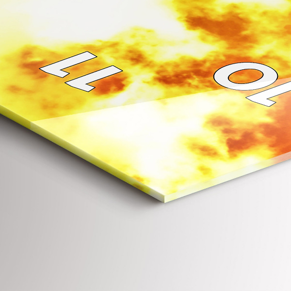 Zegar szklany pionowy Wieża Eiffla w Paryżu