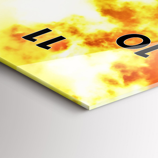 Zegar szklany pionowy Wieża Eiffla w Paryżu