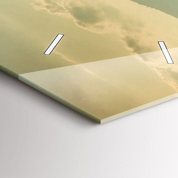 Zegar szklany pionowy Krajobraz gór