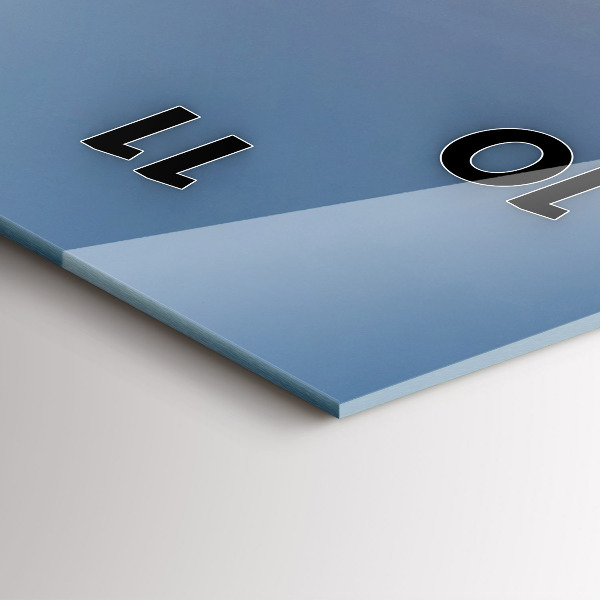 Zegar szklany pionowy Krajobraz górski