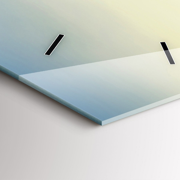 Zegar szklany pionowy Zachód słońca nad górami