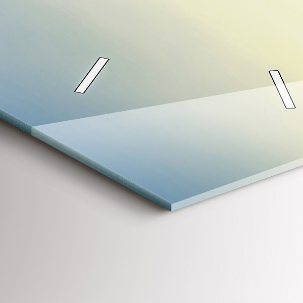 Zegar szklany pionowy Zachód słońca nad górami