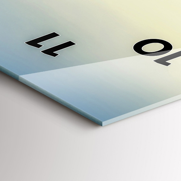 Zegar szklany pionowy Zachód słońca nad górami