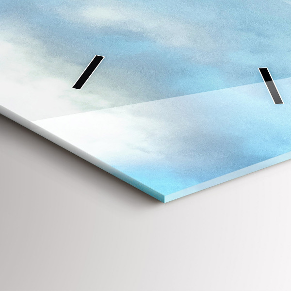 Zegar szklany pionowy Krajobraz gór