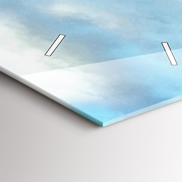 Zegar szklany pionowy Krajobraz gór