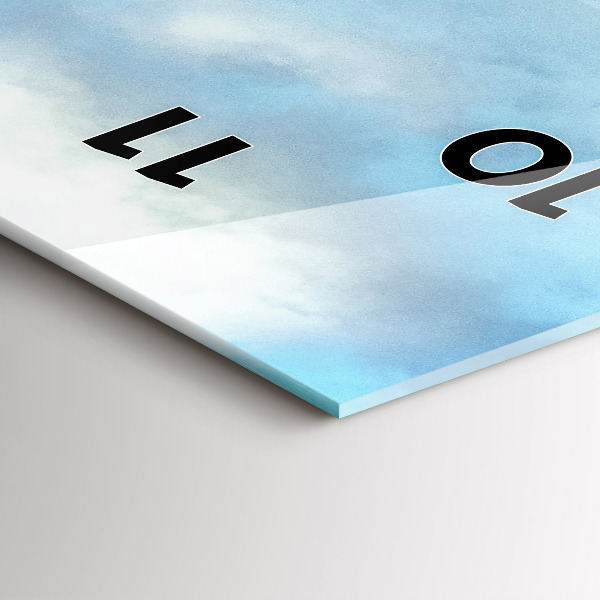 Zegar szklany pionowy Krajobraz gór