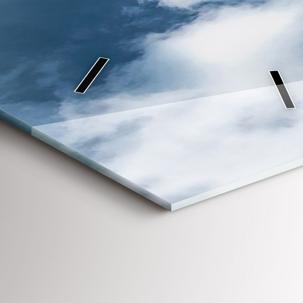 Zegar szklany pionowy Panorama miasta Ostrawa