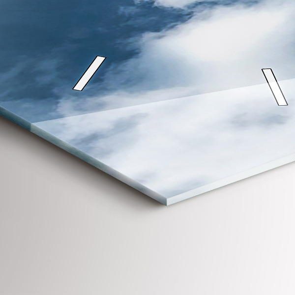 Zegar szklany pionowy Panorama miasta Ostrawa