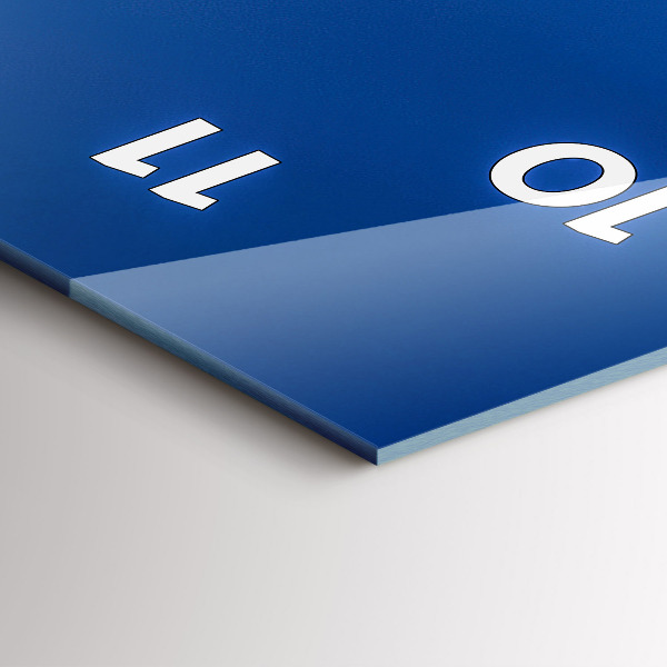 Zegar szklany pionowy Panorama miasta Pilzno