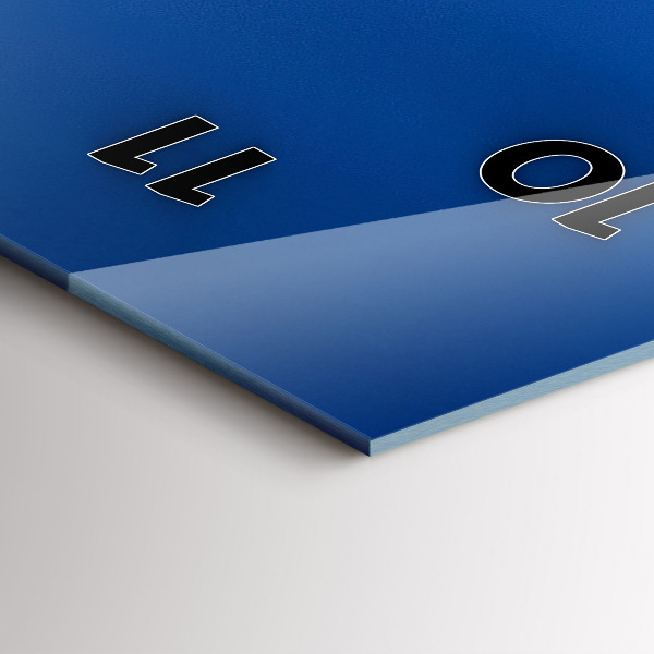 Zegar szklany pionowy Panorama miasta Pilzno