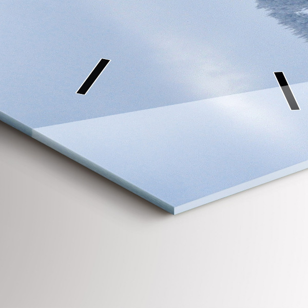 Zegar ścienny pionowy Czeskie Karkonosze w zimie