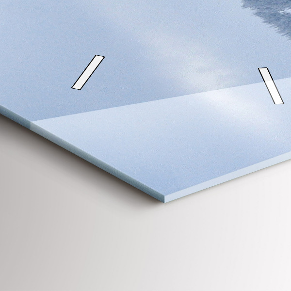 Zegar ścienny pionowy Czeskie Karkonosze w zimie