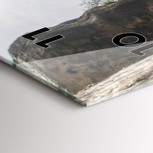 Zegar ścienny pionowy Skalne miasto w Czechach