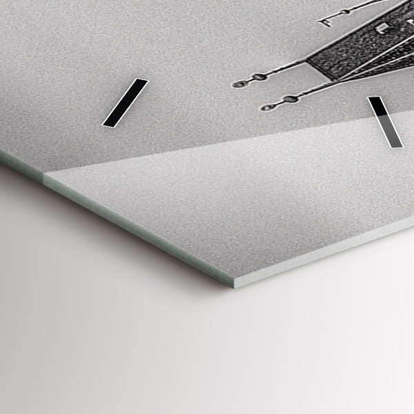 Zegar szklany pionowy Most Karola w Pradze