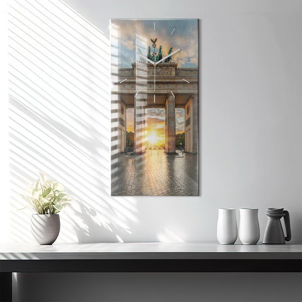 Zegar szklany pionowy Brama Brandenburska w Berlinie