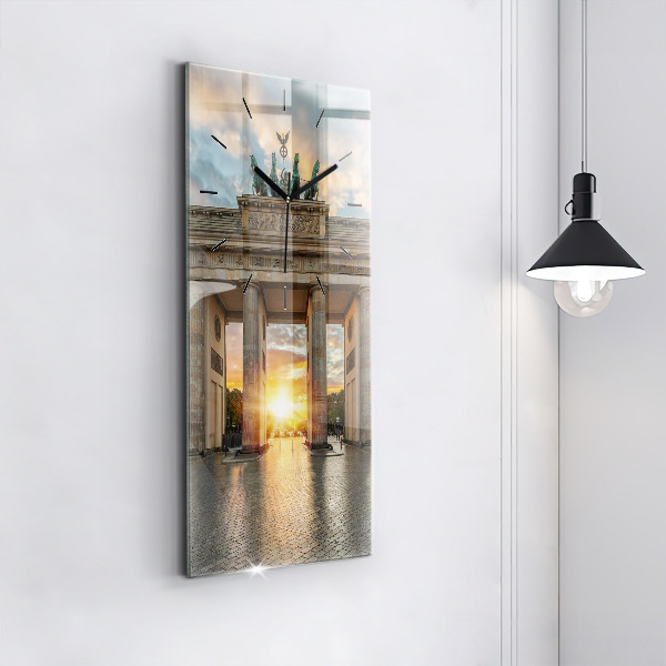 Zegar szklany pionowy Brama Brandenburska w Berlinie