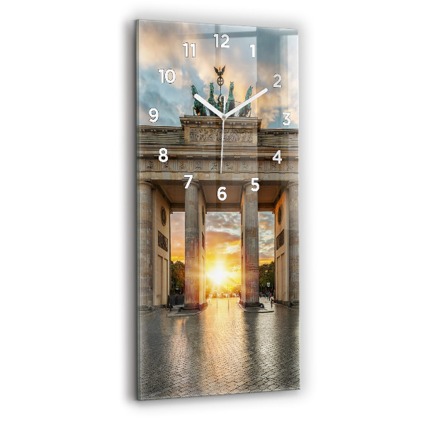 Zegar szklany pionowy Brama Brandenburska w Berlinie