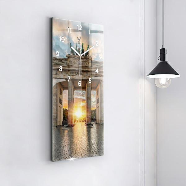 Zegar szklany pionowy Brama Brandenburska w Berlinie