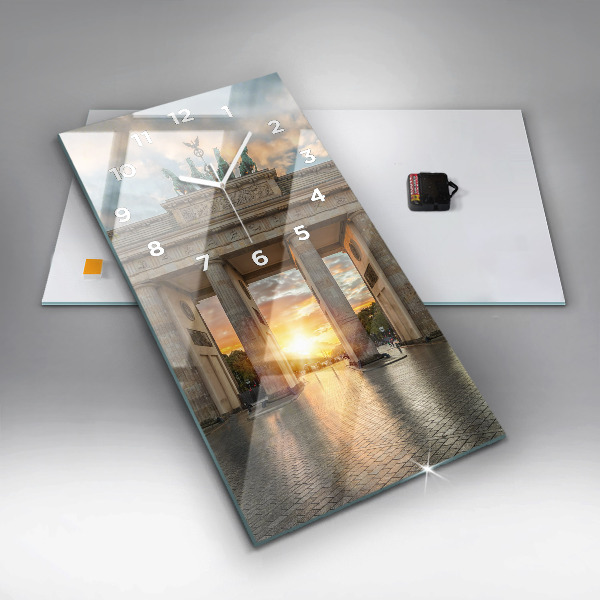 Zegar szklany pionowy Brama Brandenburska w Berlinie