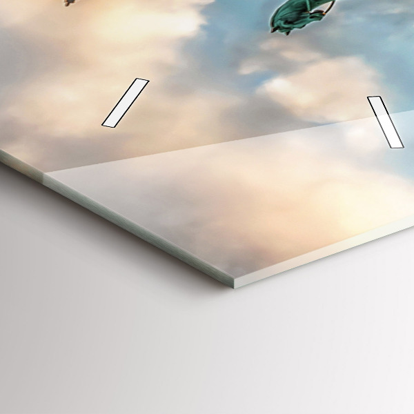 Zegar szklany pionowy Brama Brandenburska w Berlinie