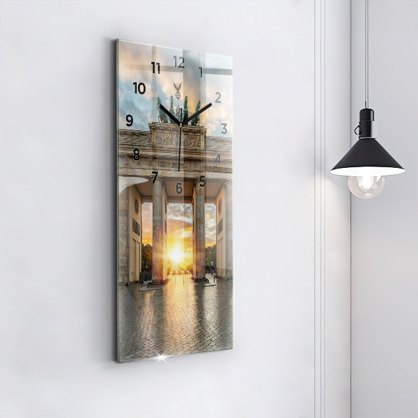 Zegar szklany pionowy Brama Brandenburska w Berlinie