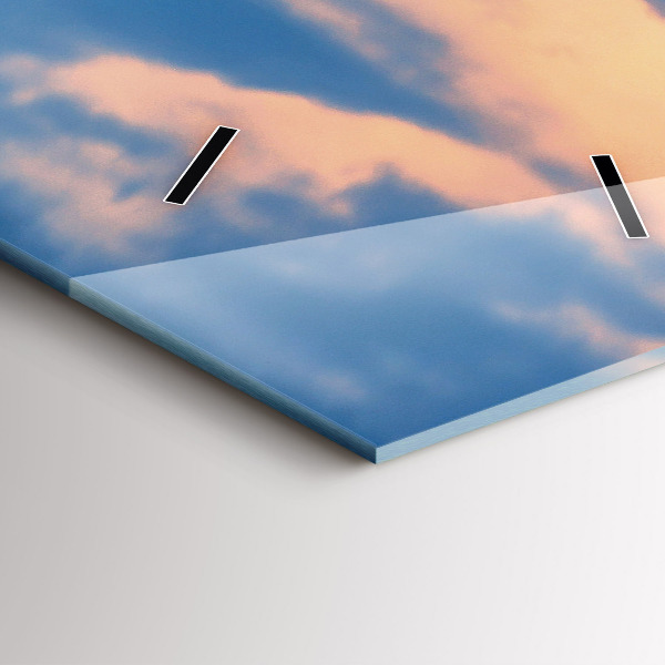 Zegar szklany pionowy Widok na ratusz