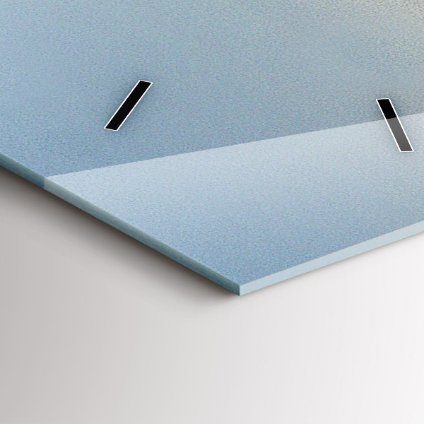 Zegar szklany pionowy Wakacje na plaży