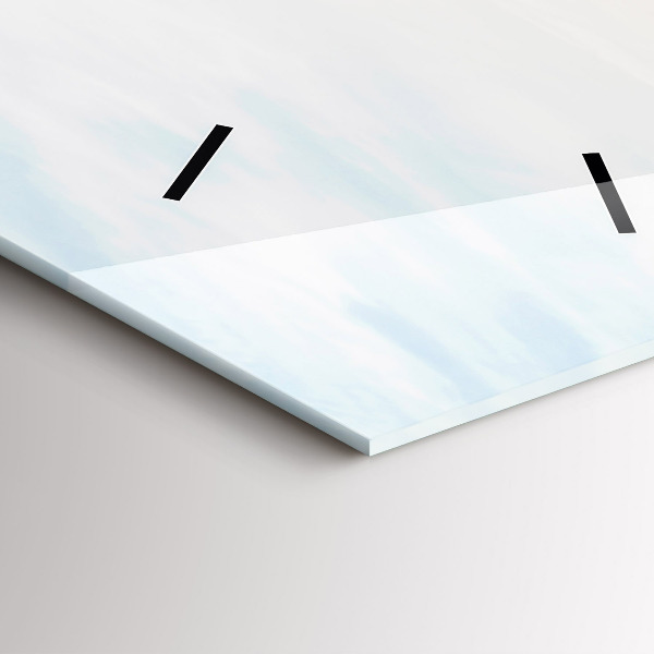 Zegar szklany pionowy Zachód słońca nad morzem