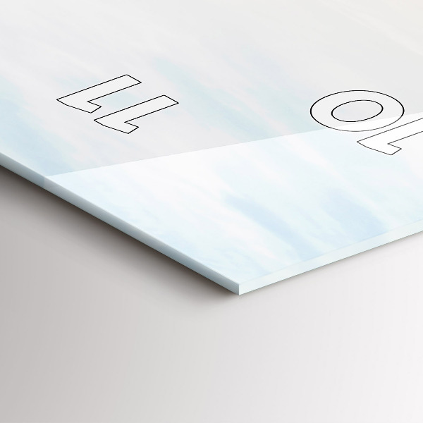 Zegar szklany pionowy Zachód słońca nad morzem